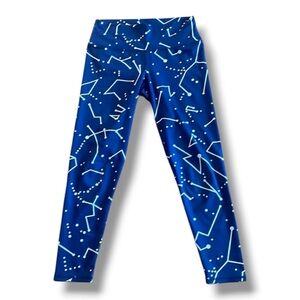 Free yoga Constellation yoga pants medium 7/8 length Navy Astrological